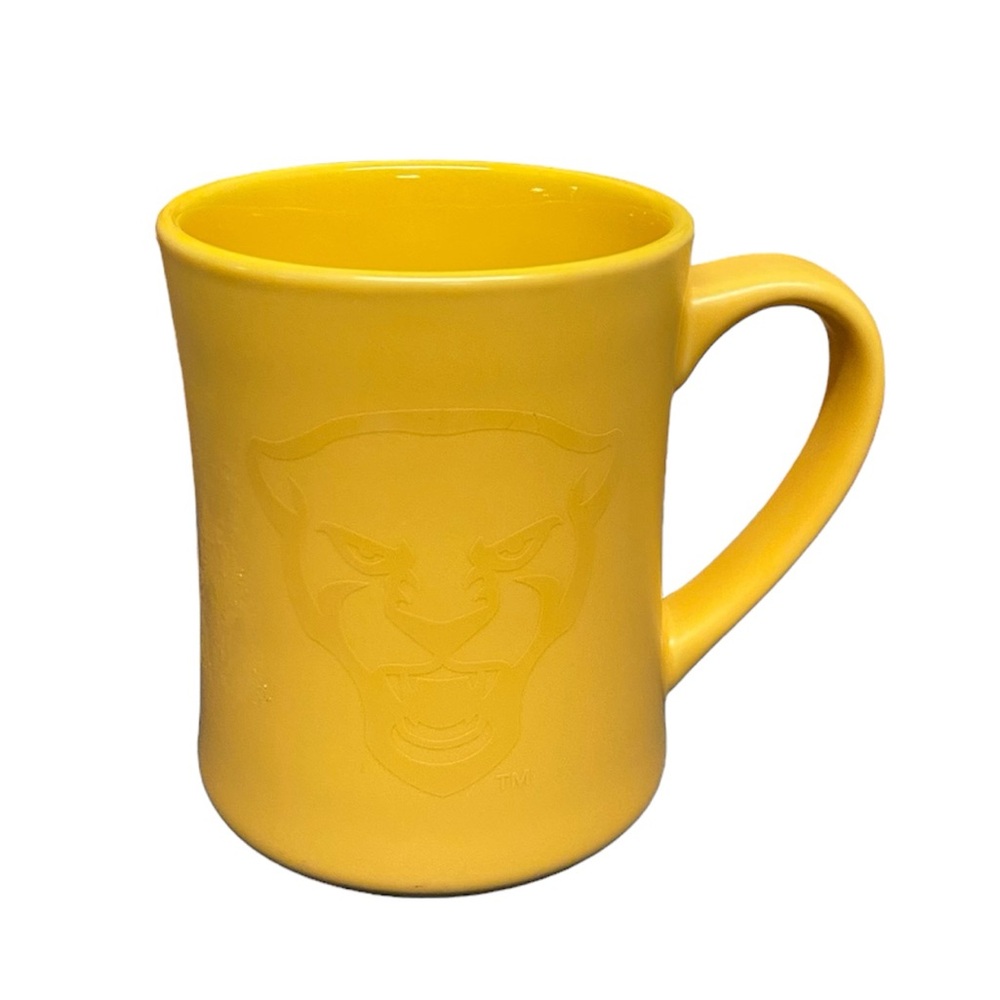 University of Pittsburgh NCAA Pitt Panthers Yellow 14 oz Coffee Mug Logo